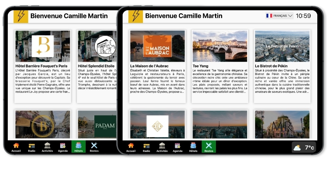 Expérience passager optimisée