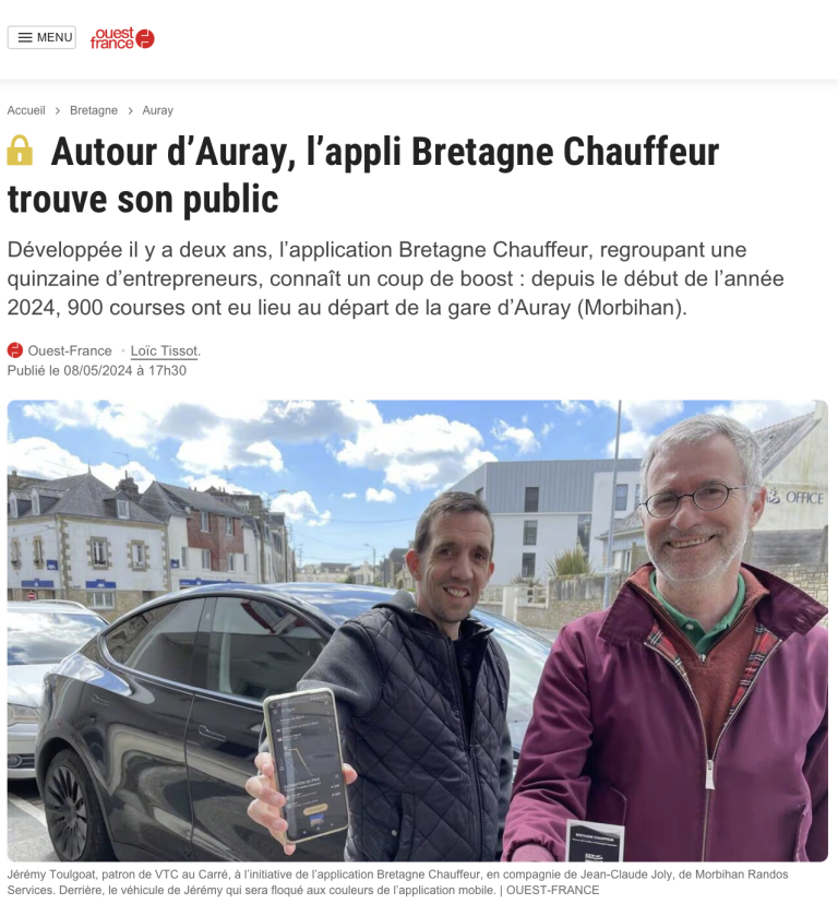 Bretagne Chauffeur - Ouest France (2024)